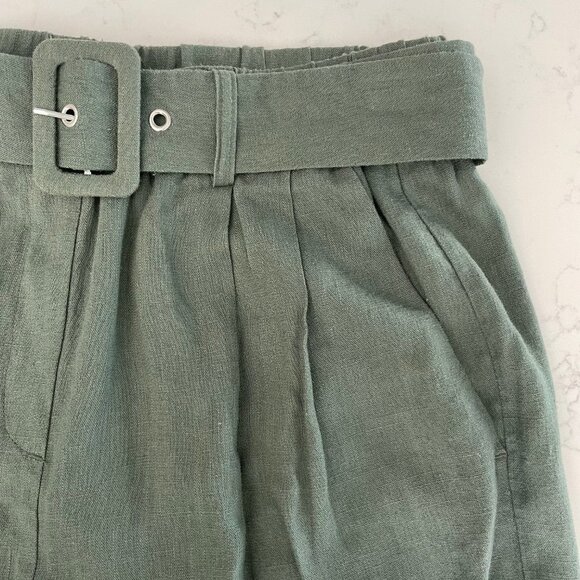 Vero Moda Vmamelia Hi Waist Pull On Lined Shorts Laurel Wreath Green Sz 6 NWT - Picture 5 of 13